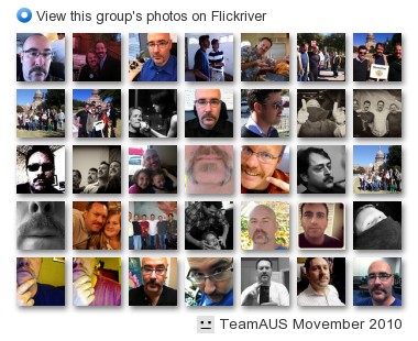 TeamAUS Movember 2010 - View this group's photos on Flickriver