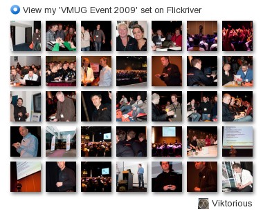 Viktorious - View my 'VMUG Event 2009' set on Flickriver