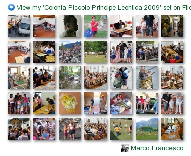 Marco Francesco - View my 'Colonia Piccolo Principe Leontica 2009' set on Flickriver